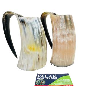 Vente en gros de tasse en corne de boeuf de culture viking Caractéristiques personnalisables de forme naturelle de style animal écologique pour les buveurs de bière FWE - Product Image 6