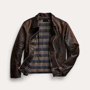 แจ็คเก็ตหนังคุณภาพดีที่สุดและราคาดีที่สุด ผลิตในปากีสถาน แจ็คเก็ตฤดูหนาวสำหรับผู้ชาย จัดส่งแบบ DDP - Product Image 2