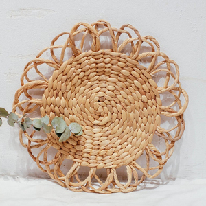 Vente en gros Nouveau venu de haute qualité fabriqué à la main meilleure vente napperon en jacinthe d'eau pour la décoration de cuisine de table du Vietnam - Product Image 4