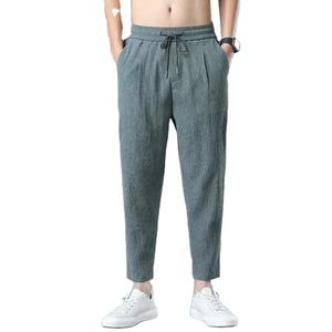 กางเกงขายาวลำลองสไตล์สตรีทแวร์สำหรับผู้ชาย ผ้าโพลีเอสเตอร์/คอตตอนผสม ทรงปกติ เอวยืดหยุ่นสูง ไซส์ใหญ่ เหมาะสำหรับฤดูใบไม้ร่วง - Product Image 2