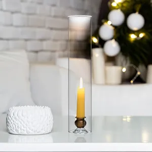 HST2514 - Clear <b>Hurricane</b> <b>Candle</b> Shade Chimney Tube [No Bottom] - 2.5 x 14 - Product Image 4