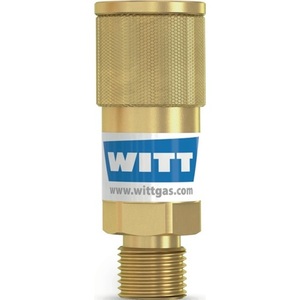 WITT SK 100-1 SK 100-2 Fuel Gas Hose Coupling G 3/8 LH AGS Body <b>Raincoat</b> Accessory - Product Image 1