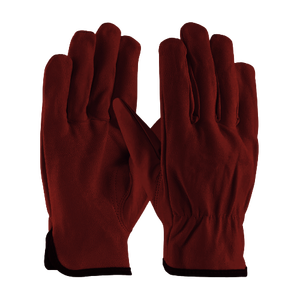 Gants de travail de sécurité industrielle confortables en cuir de vachette ignifuge et anti-choc pour les conducteurs, la construction et les usages généraux - Product Image 4