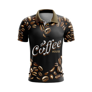Vêtements de golf t-shirts vierges en polyester avec impression personnalisée et broderie à séchage rapide polo de golf pour hommes - Product Image 4