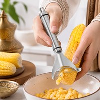 RVS maïsstripper, korrelverwijderaar voor gegrilde maïs, BBQ, familiediner, keukenhulp, groothandel leverancier