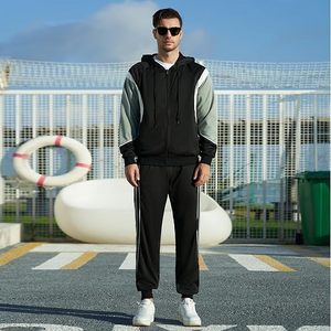 Último diseño de los hombres chándal mejor calidad tela de invierno uso en alta calidad precio al por mayor con bajo MOQ hombres chándal - Product Image 2