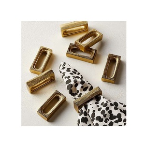 Juego de Anillos para Servilletas de Metal Minimalistas Modernos, Reutilizables, Decorativos, para una Mesa Elegante en el Hogar y Banquetes - Product Image 5