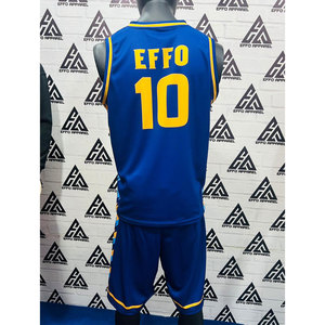 Diseña Tu Propio Uniforme de Baloncesto, 100% Poliéster, Transpirable, Absorbente de Humedad, de Secado Rápido, Sin Mangas, Unisex, con Logotipo Personalizado - Product Image 2