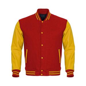 แจ็กเก็ตทีมโรงเรียนสำหรับผู้ชายเสื้อแจ็คเก็ตคอลซิตี้คอลหนังวัว - Product Image 1