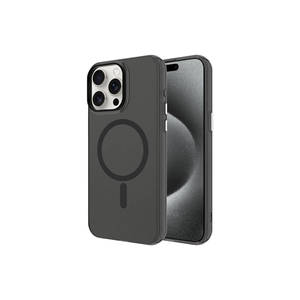 Coque rigide transparente givrée Netzy Cool C-Pro pour iPhone 15 Pro compatible MagSafe - Noir PC Housse de téléphone portable - Product Image 1