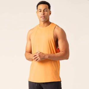Débardeur de sport personnalisé pour homme T-shirts d'entraînement musculaire T-shirts sans manches à coupe ample et respirants pour la course à pied Débardeur tricoté de style décontracté - Product Image 1