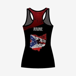 Gran oferta de camisetas sin mangas para mujer, camisetas sin mangas de verano con espalda cruzada de Softball, camisetas sin mangas ajustadas de punto acanalado - Product Image 4