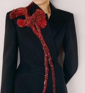 Chaqueta de Invierno de Terciopelo Suzani para Mujer, Bordado a Mano, Abrigo de Lujo Ecológico, 100% Algodón, Ropa de Abrigo para Otoño - Product Image 5