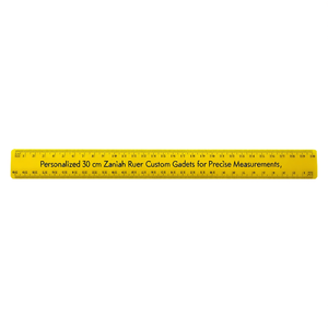 Righello Zaniah Personalizzato da 30 cm, Gadget su Misura per Misurazioni Precise - Product Image 3