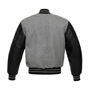 Men's College Streetwear Varsity Jacket Single <b>Button</b> Detachable Baseball Collar CollegeBaseballjacket for men DDP Shipping - Product Image 1