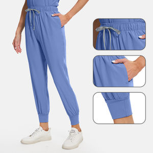 2025 Scrub poliéster manga corta pantalones de enfermera 100% algodón quirúrgico mujeres médicos uniformes de enfermería conjuntos para hospitales - Product Image 3