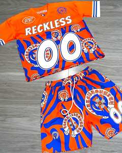 Conjunto de Verano, Estilo Único con Estampado Completo, Camiseta y Pantalones Cortos Sublimados Personalizados, Tejido Hip Hop Estampado y Teñido, Alta Calidad de Primavera - Product Image 5