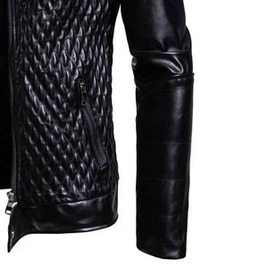 Veste en cuir pour hommes avec service OEM 2025 nouvelles vestes en cuir d'agneau de qualité supérieure pour hommes vestes personnalisées à vendre - Product Image 2