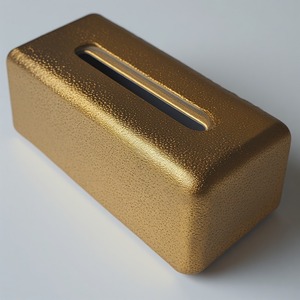 Boîte à mouchoirs en métal au design élégant, offrant une décoration de pièce élégante, un look moderne et lisse, une construction durable, un rangement pratique - Product Image 3