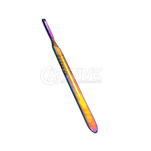 Mango de bisturí reutilizable de acero inoxidable para aplicaciones quirúrgicas Mango de bisturí ergonómico - Product Image 2