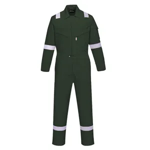 安全工作服工厂供应统一整体工作服防护安全服100% 棉安全服