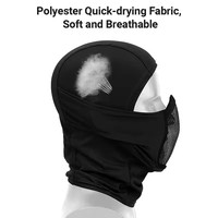 Couvre-chef tactique Masque CS Jeu de tir sur le terrain Maille d'acier Masque d'entraînement en polyester intégral Jeu de guerre Masque souple