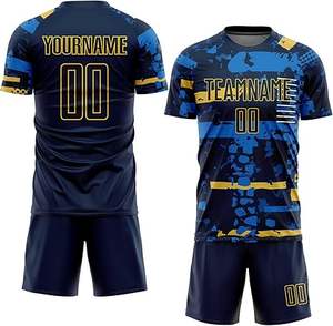 Uniforme de fútbol de poliéster 100% de último diseño, uniforme profesional para niños de nuevo estilo, Color sólido de calidad Premium a la venta - Product Image 1