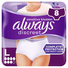 Siempre discretas almohadillas de incontinencia para mujeres, gran absorbencia, 48 unidades - Product Image 2