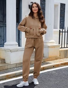 ใหม่ชุดวอร์มพิมพ์ลายสีพื้นสำหรับทั้งชายและหญิงชุดวิ่งจ๊อกกิ้งขนแกะมีซิปมีฮู้ดสำหรับฤดูหนาว - Product Image 6