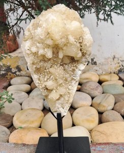 Stilbite Apophylite Spécimen Minéraux Cristal Avec Support De L'Inde - Product Image 1