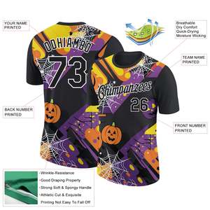 เสื้อยืดแขนสั้นสำหรับทุกเพศเสื้อพิมพ์ลายคอกลมผ้าฝ้ายโพลีแห้งเร็วสำหรับฤดูร้อนพิมพ์โลโก้ตามสั่ง - Product Image 2