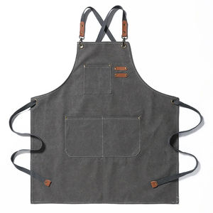 Tablier en coton sans manches de style japonais personnalisé de haute qualité lavable imperméable et durable pour le nettoyage réutilisable - Product Image 4