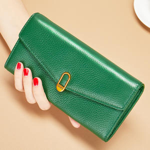 Portefeuille long à fermeture éclair pour femmes, grande capacité, porte-téléphone, design fin - Product Image 4