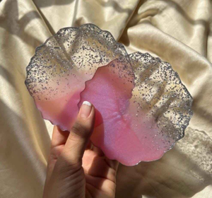 Posavasos de Resina Premium Hechos a Mano - Diseño Clásico Ecológico, Múltiples Formas y Colores Personalizables para Cualquier Temática de Decoración, Media Luna - Product Image 5