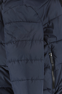 Parka de invierno con logotipo personalizado para hombre, chaqueta impermeable gruesa a prueba de viento con capucha y cuello levantado, ropa de calle cálida para invierno - Product Image 3