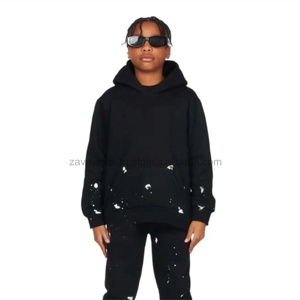 Conjunto Deportivo Informal de Felpa para Niños, Sudadera con Capucha y Pantalones Jogger, Ropa Deportiva Informal para Niños - Product Image 1