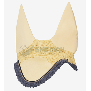 Gorro de oreja de caballo de ganchillo personalizado Premium Pakistán hecho lavable ligero Fly Veil para elegantes eventos de equitación Ear Bonnet - Product Image 1