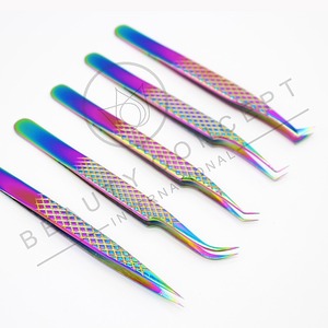 ชุดแหนบต่อขนตาจับเพชร5ชิ้น-แหนบเหล็กญี่ปุ่นมีหลายสีให้เลือกอย่างยั่งยืน - Product Image 6