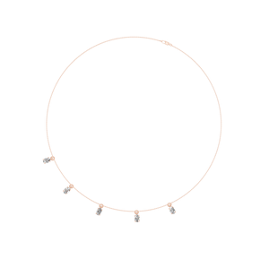 Collier à breloques à la mode certifié IGI en or massif 14K, taille ovale, diamant cultivé en laboratoire, bijoux fins pour femmes, usage quotidien OEM ODM - Product Image 1
