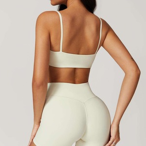 Simple Casual Quick-Dry Beautiful Back Yoga <b>Bra</b> Seamless Fitness Outerwear <b>for</b> Running Backless <b>Sports</b> <b>Bra</b> - Product Image 6