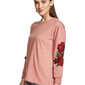 Sudaderas de Cuello Redondo de Estilo Lujoso para Mujer, el Mejor Diseño, 100% Algodón, Transpirable y Bordado para Invierno y Primavera - Product Image 3