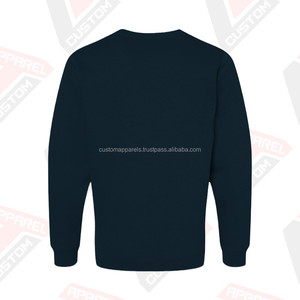 Custom Colors MCAMS02 Men's Cotton Fleece Crewneck Sweatshirt 100% Embroidered Plain Dyed Solid Stonewashed Summer Digital - Product Image 6