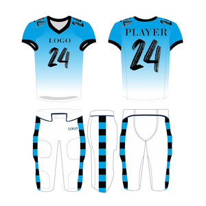 2025 New Wholesale Best Quality Customized Design OEM Comfortable Digital Printed American Football Uniform Set - Product Image 2