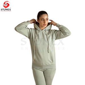 Tenues en polaire 2 pièces personnalisées pour femmes pull à capuche court sweat-shirt survêtement droit pantalon de survêtement 6XL survêtements d'hiver gym - Product Image 2