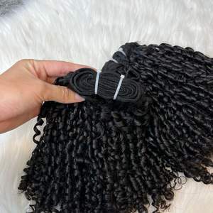 Para extensiones de cabello humano virgen rizado Pixie Paquetes de estilo recto para mujeres negras - Product Image 3