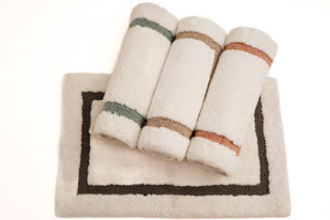 Alfombrillas de baño de micropoliéster de algodón suaves y cómodas hechas a mano, uso moderno absorbente para el hogar - Product Image 2