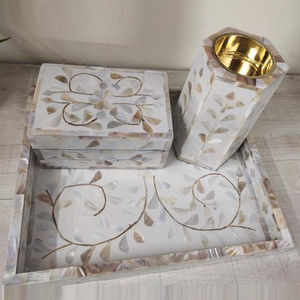 Nouveau Design Premium Bakhoor Brûleur d'encens avec plateau Boîte Os Incrustation Nacre-pour l'été Automne-Direct Indian Wholesaler - Product Image 3