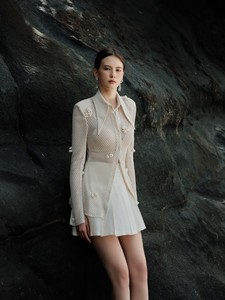 Faldas y blusas de estilo minimalista para mujer, conjunto de falda de 2 piezas con etiqueta personalizada, Falda plisada Tegan, ropa de mujer 2024 Vietnam - Product Image 3