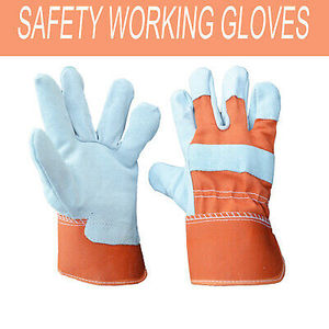 Gants de travail d'hiver de haute qualité 707 4343 cuir de vache fendu anti-coupures anti-dérapant anti-chocs Anti-chaleur gants de travail de sécurité - Product Image 5