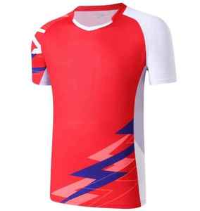 Ropa de fútbol más vendida 100% poliéster cuello en V transpirable de secado rápido que absorbe la humedad camiseta de fútbol cómodo elegante duradero - Product Image 1